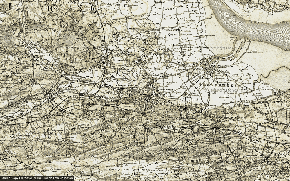 Old Map of Falkirk, 1904-1907 in 1904-1907