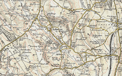 Old map of Fallgate in 1902-1903