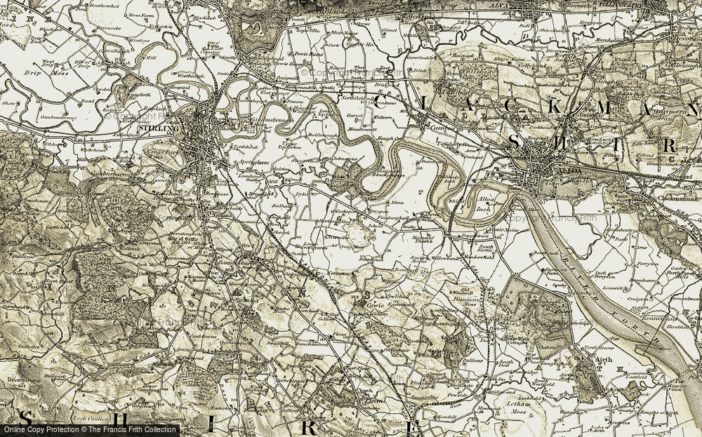 Old Map of Fallin, 1904-1907 in 1904-1907