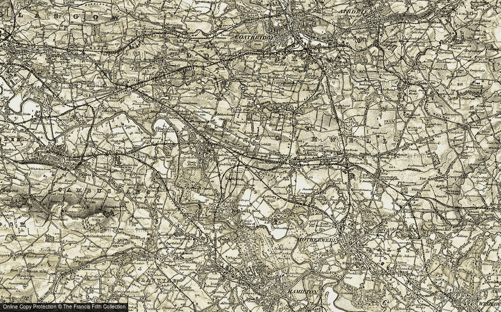 Old Map of Fallside, 1904-1905 in 1904-1905