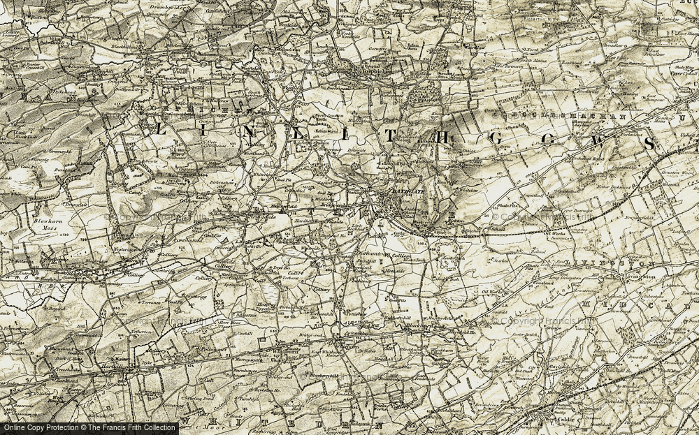 Old Map of Falside, 1904 in 1904