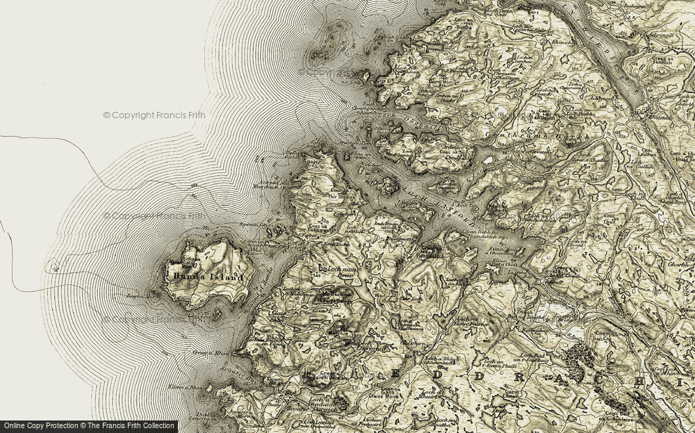 Old Map of Fanagmore, 1910 in 1910