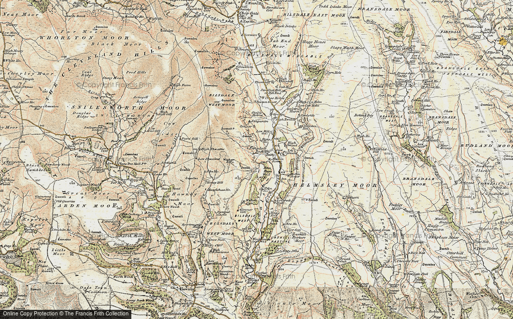 Old Map of Fangdale Beck, 1903-1904 in 1903-1904
