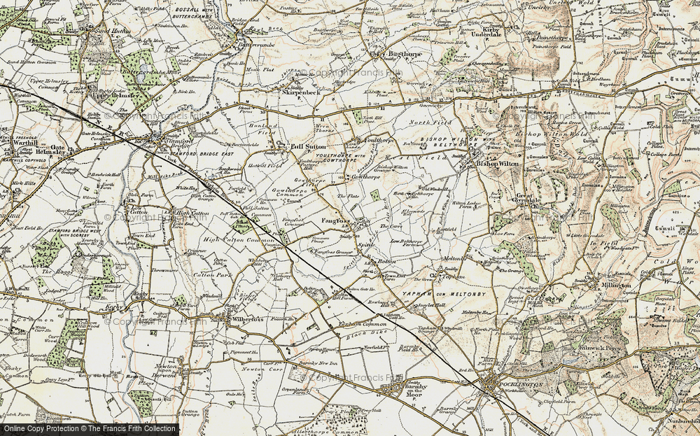 Old Map of Fangfoss, 1903 in 1903