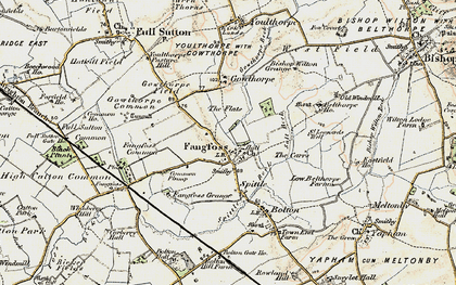 Old map of Fangfoss in 1903