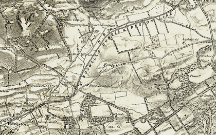 Old map of Brotherstone Moor in 1901-1904