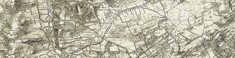 Old map of Brotherstone Moor in 1901-1904