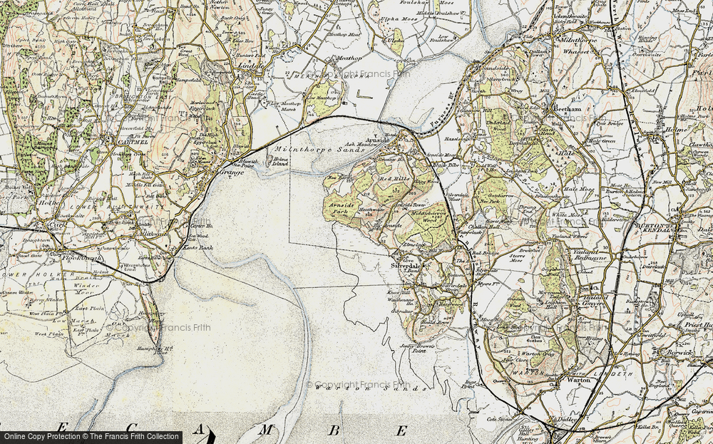 Old Map of Far Arnside, 1903-1904 in 1903-1904