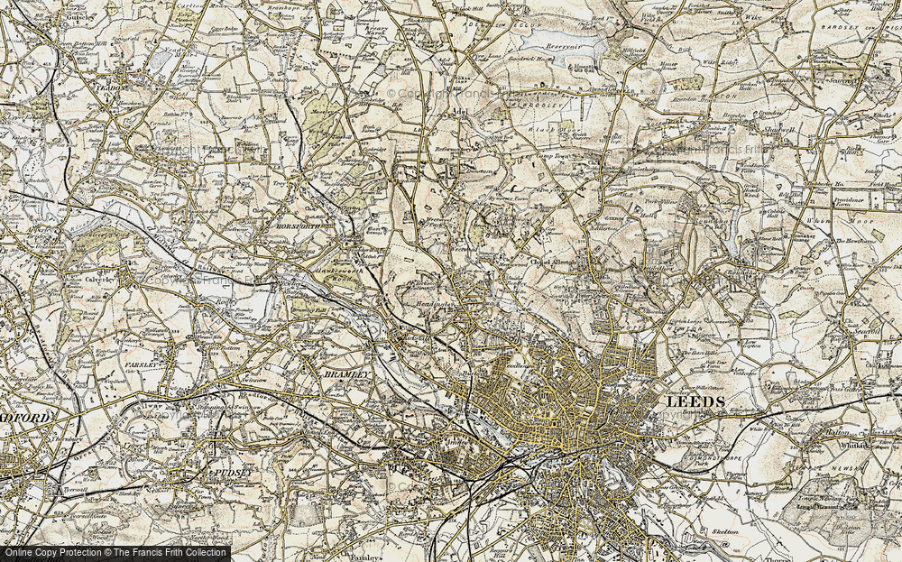 Old Map of Far Headingley, 1903-1904 in 1903-1904