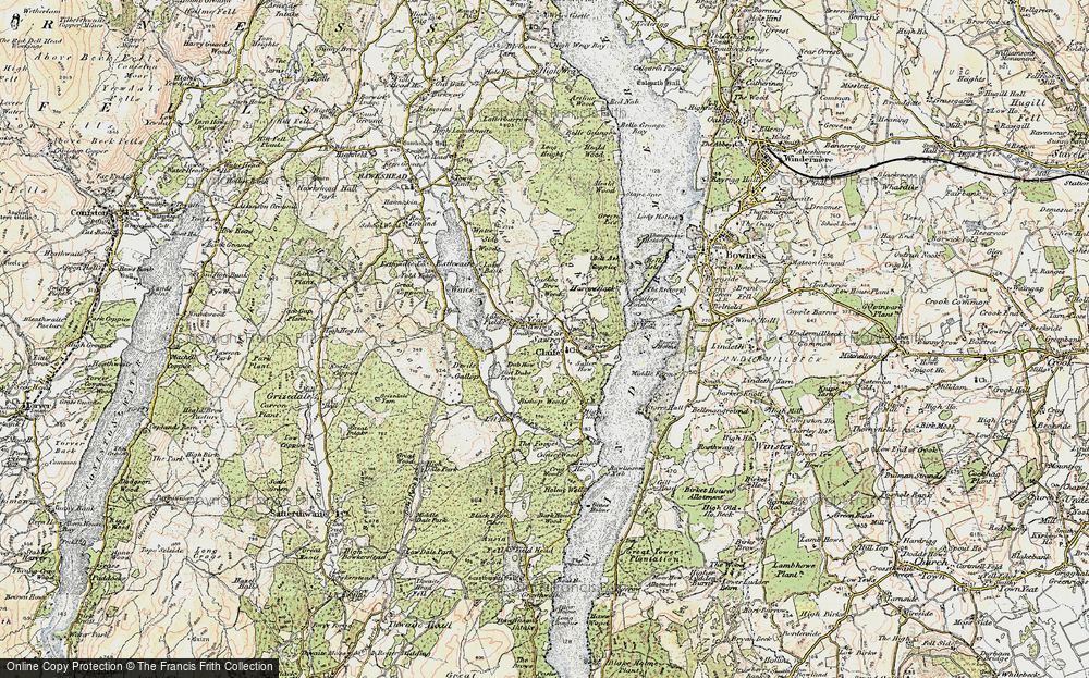 Old Map of Historic Map covering Ferry Nab in 1903-1904