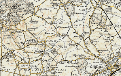 Old map of Farewell in 1902