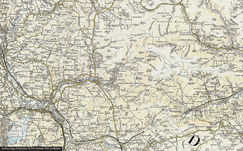Old Map of Farlands Booth, 1903 in 1903