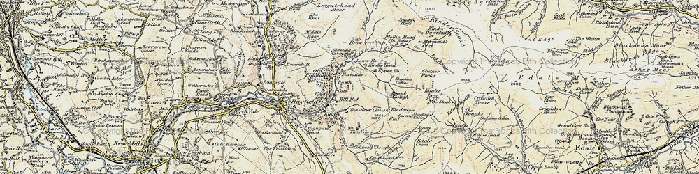 Old map of William Clough in 1903