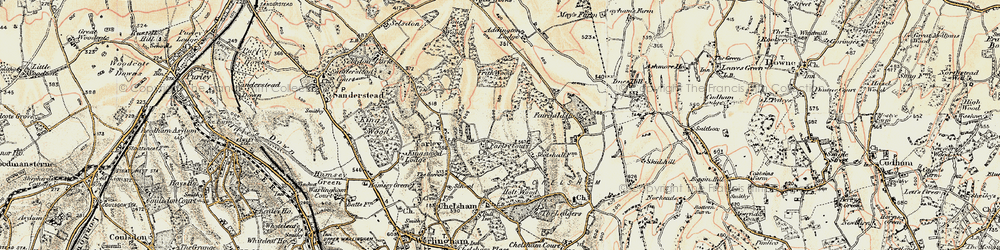 Old map of Farleigh in 1897-1902
