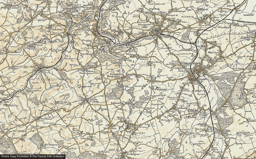 Old Map of Farleigh Hungerford, 1898-1899 in 1898-1899