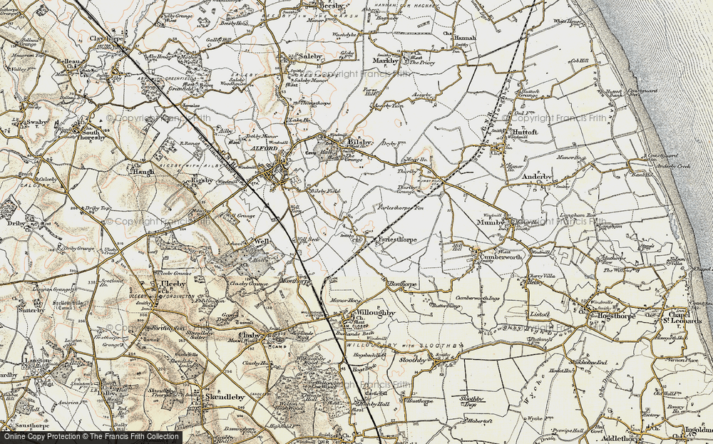Old Map of Farlesthorpe, 1902-1903 in 1902-1903