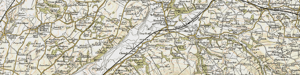Old map of Farleton in 1903-1904