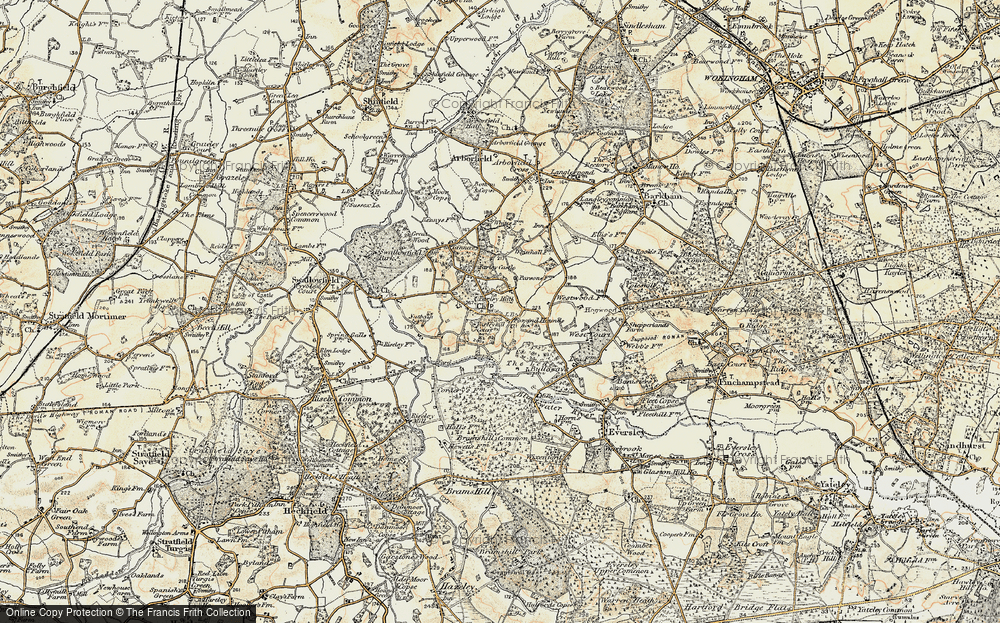 Old Map of Farley Hill, 1897-1909 in 1897-1909