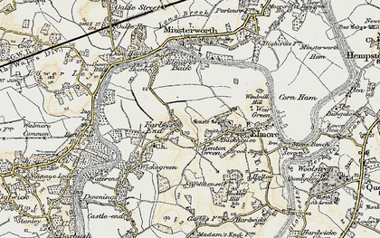 Old map of Farleys End in 1898-1900