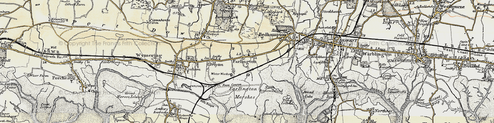 Old map of Farlington in 1897-1899