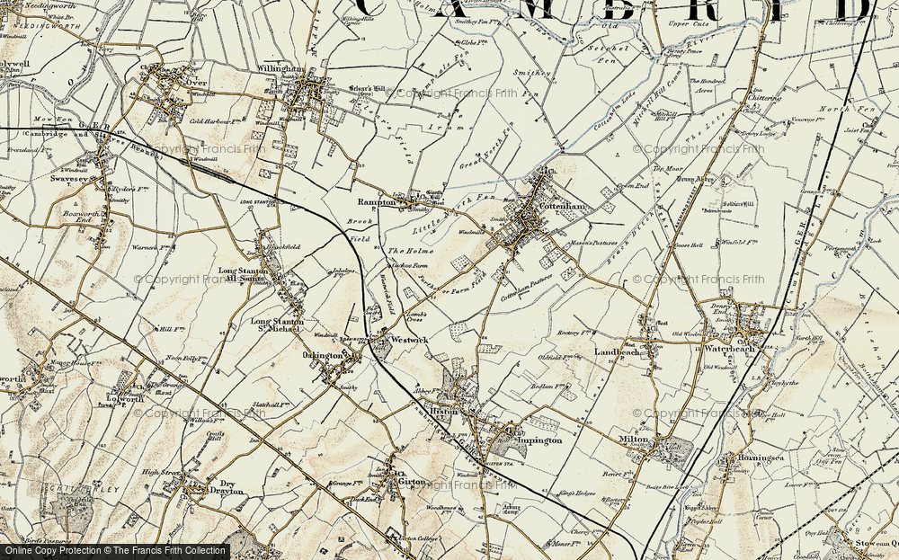 Old Map of Farm, 1901 in 1901