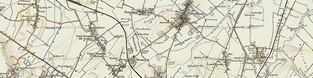 Old map of Farm in 1901