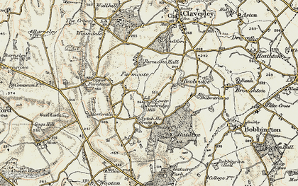 Old map of Farmcote in 1902