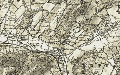 Old map of Bracobrae in 1910