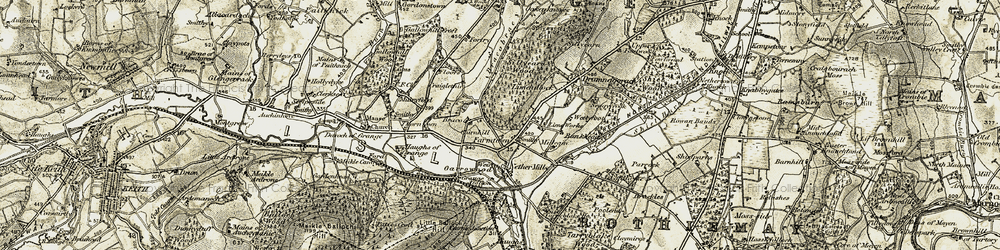 Old map of Farmtown in 1910