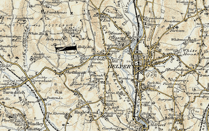 Old map of Farnah Green in 1902