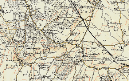 Old map of Farnborough in 1897-1902
