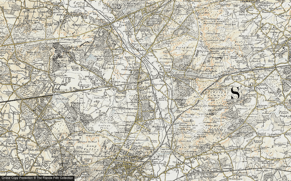 Old Map of Farnborough Park, 1897-1909 in 1897-1909