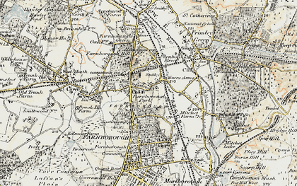 Old map of Farnborough Park in 1897-1909