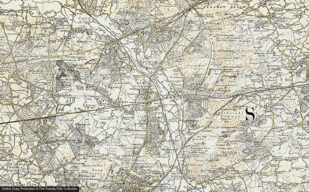 Old Map of Farnborough Street, 1897-1909 in 1897-1909