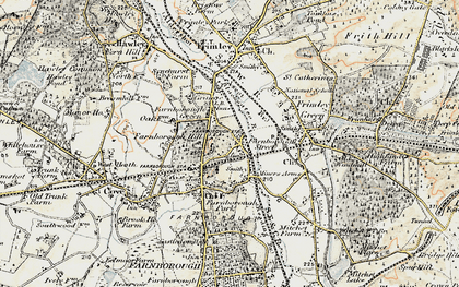 Old map of Farnborough Street in 1897-1909