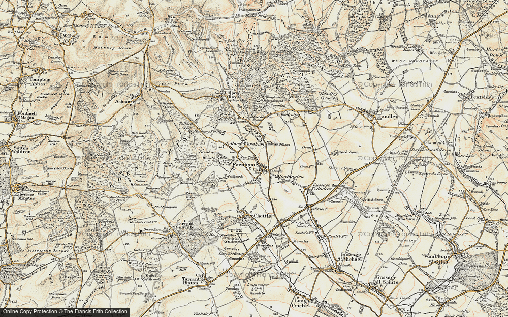 Old Map of Farnham, 1897-1909 in 1897-1909