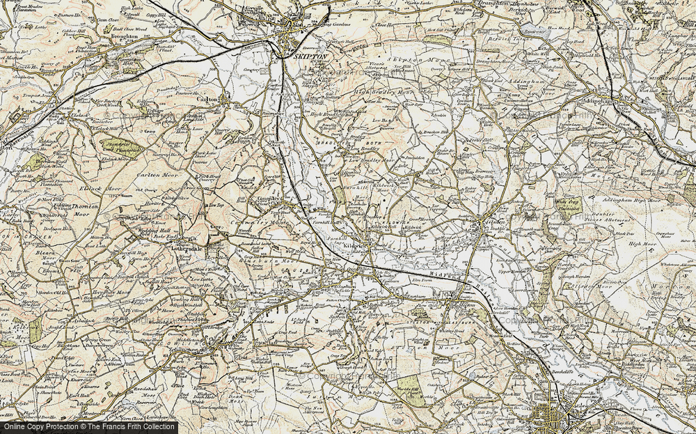 Old Map of Farnhill, 1903-1904 in 1903-1904