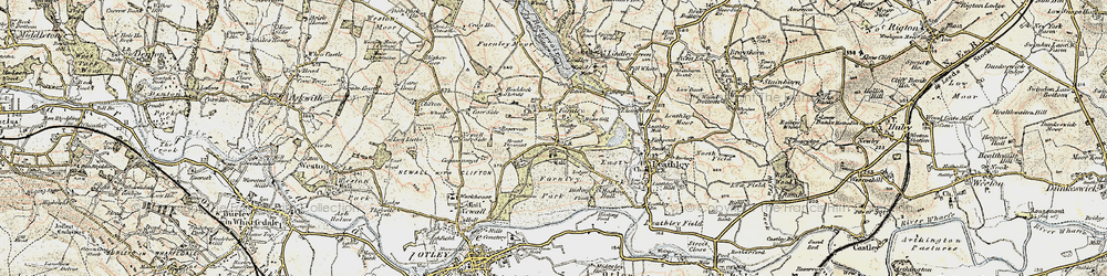 Old map of Farnley in 1903-1904