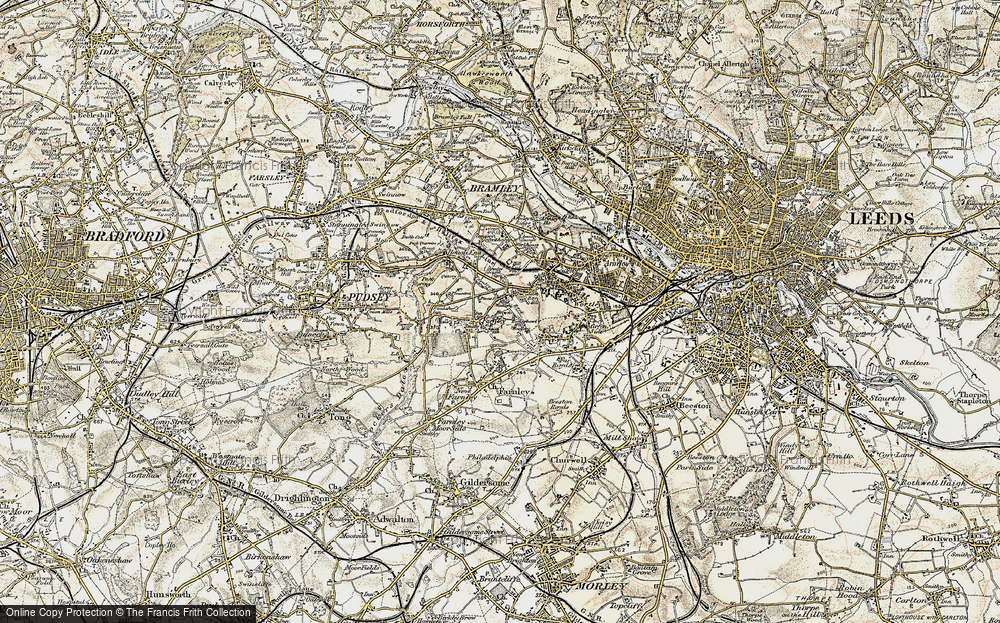 Old Map of Farnley, 1903 in 1903
