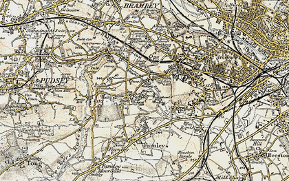 Old map of Farnley in 1903