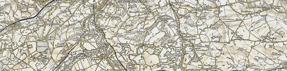 Old map of Farnley Bank in 1903