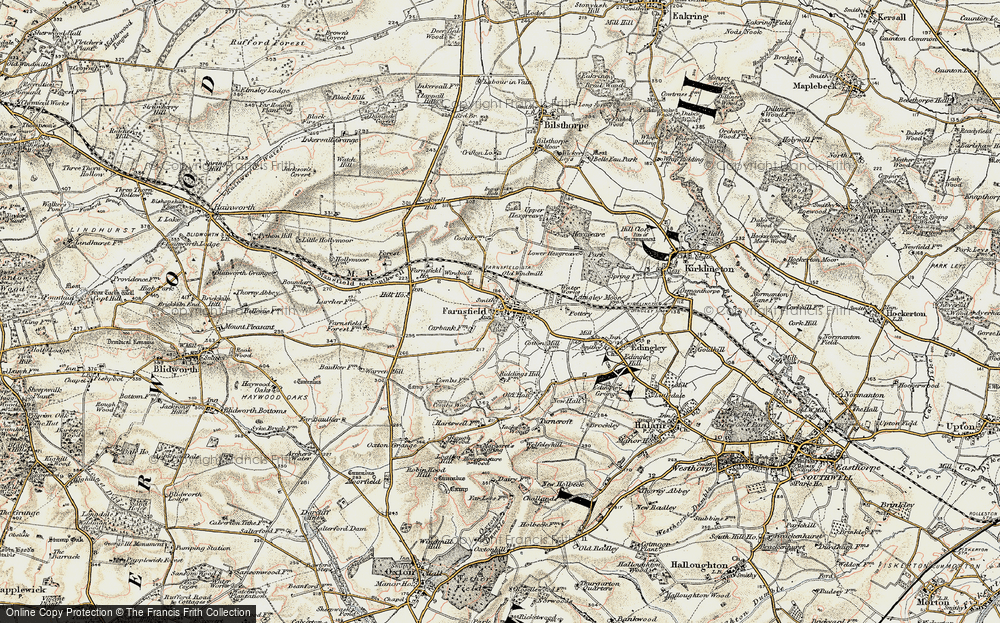 Old Map of Farnsfield, 1902-1903 in 1902-1903