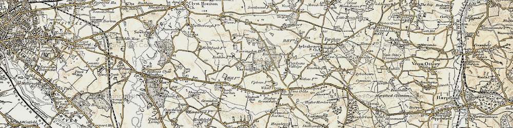 Old map of Farringdon in 1899
