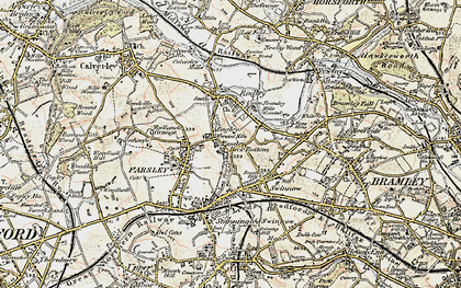 Old map of Farsley Beck Bottom in 1903-1904