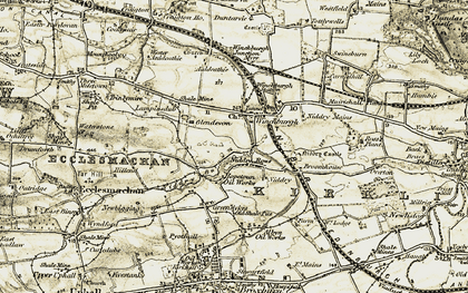 Old map of Faucheldean in 1904-1906