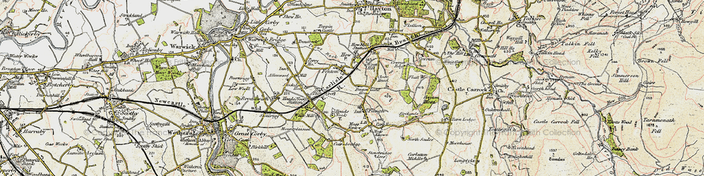 Old map of Faugh in 1901-1904