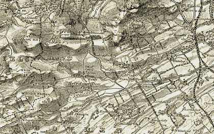 Old map of Faughill in 1901-1904