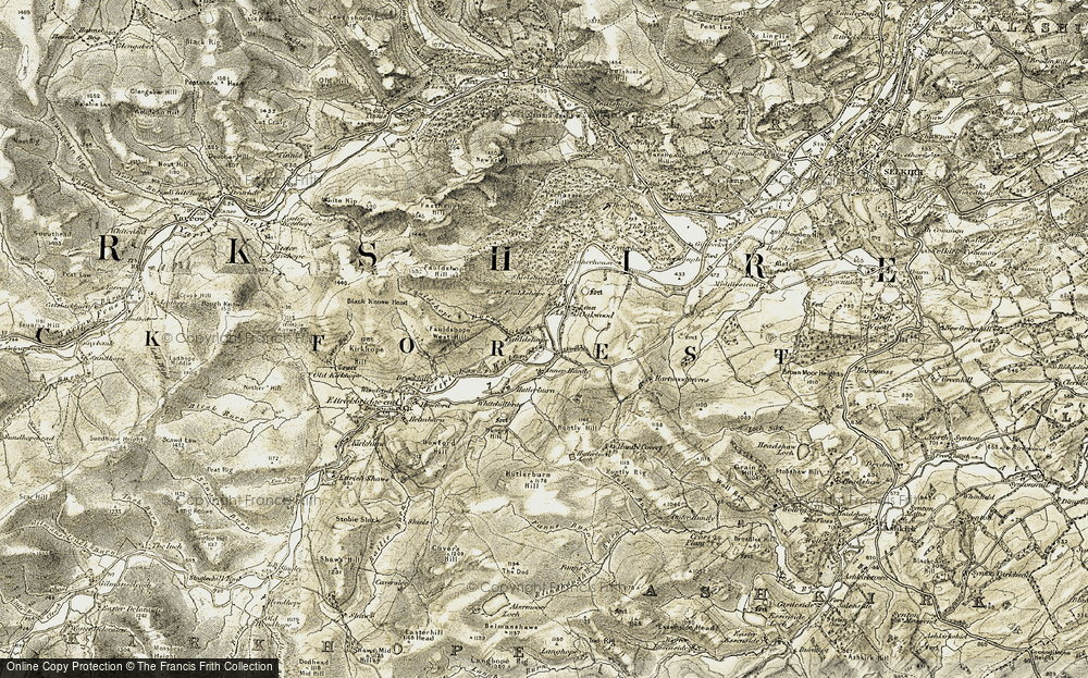 Old Maps of Huntly Hill, Borders - Francis Frith