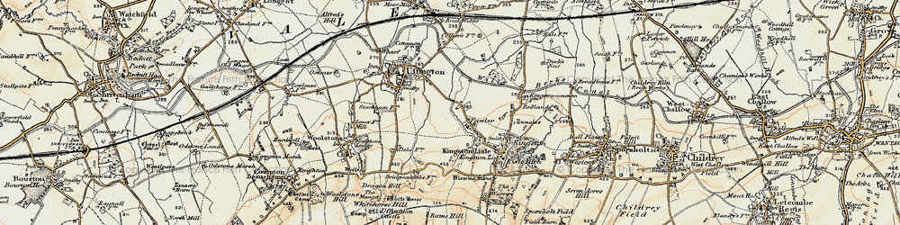 Old map of Fawler in 1897-1899