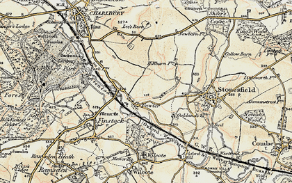Old map of Fawler in 1898-1899